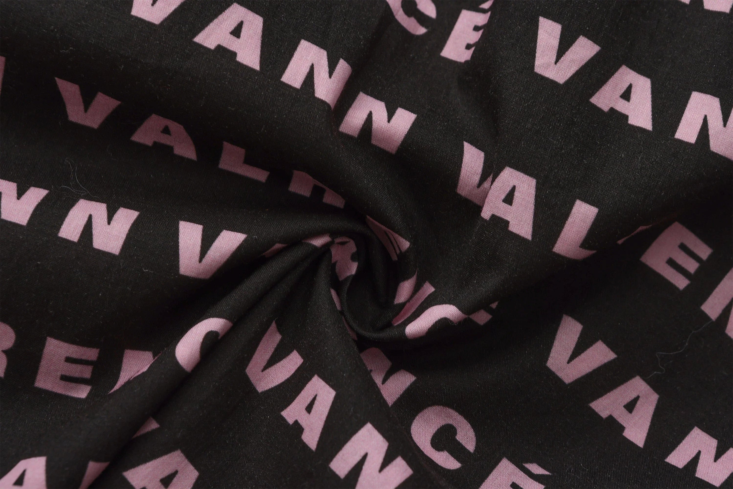 VANN VALRENCE Monogram Crystal-Studded Oversized Shirt