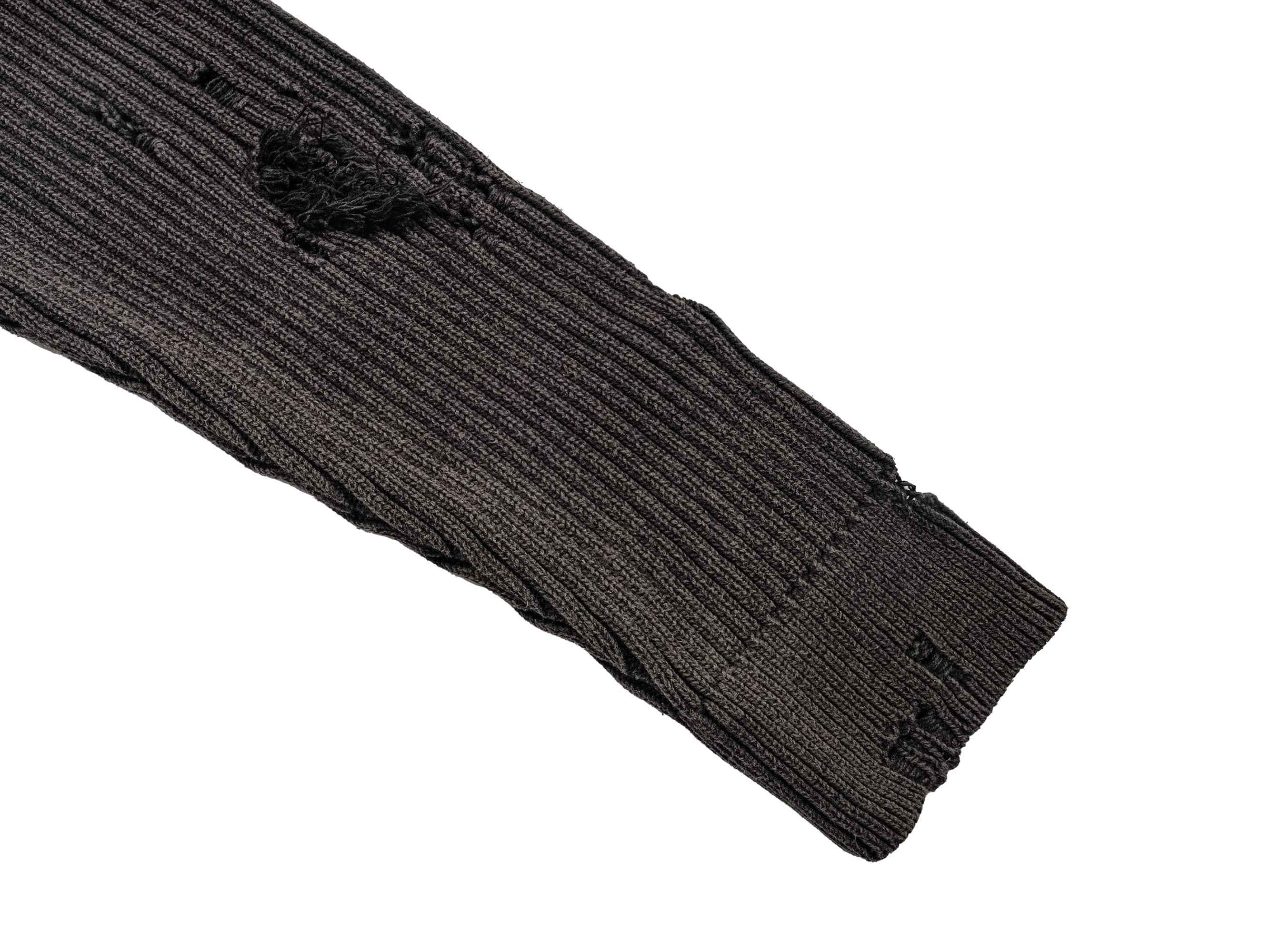 UNDERWATER Wasteland Ripped Sweater Charcoal