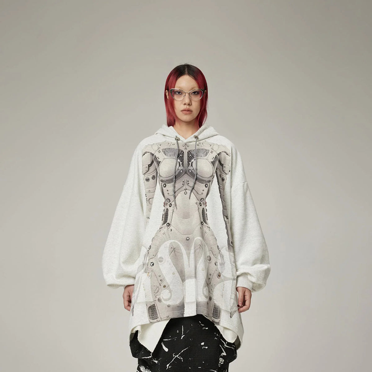 DAMAGE ASIA Ex Machina Graphics Oversized Hoodie