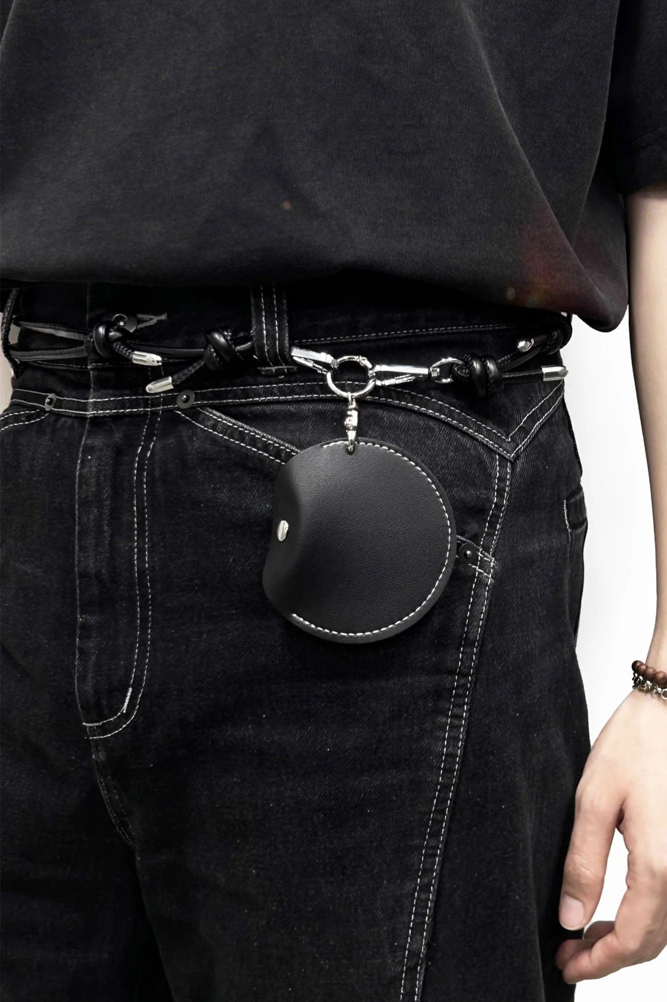 ALVNG AR ANTS Multi-Way Faux Leather Orb Pouch