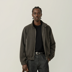 MOITIEDEPETALE Plaid Panels Wool-Blend Jacket