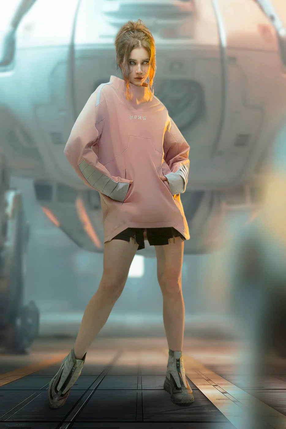 XIPHEVIL Space-Suit Deconstructed Pullover