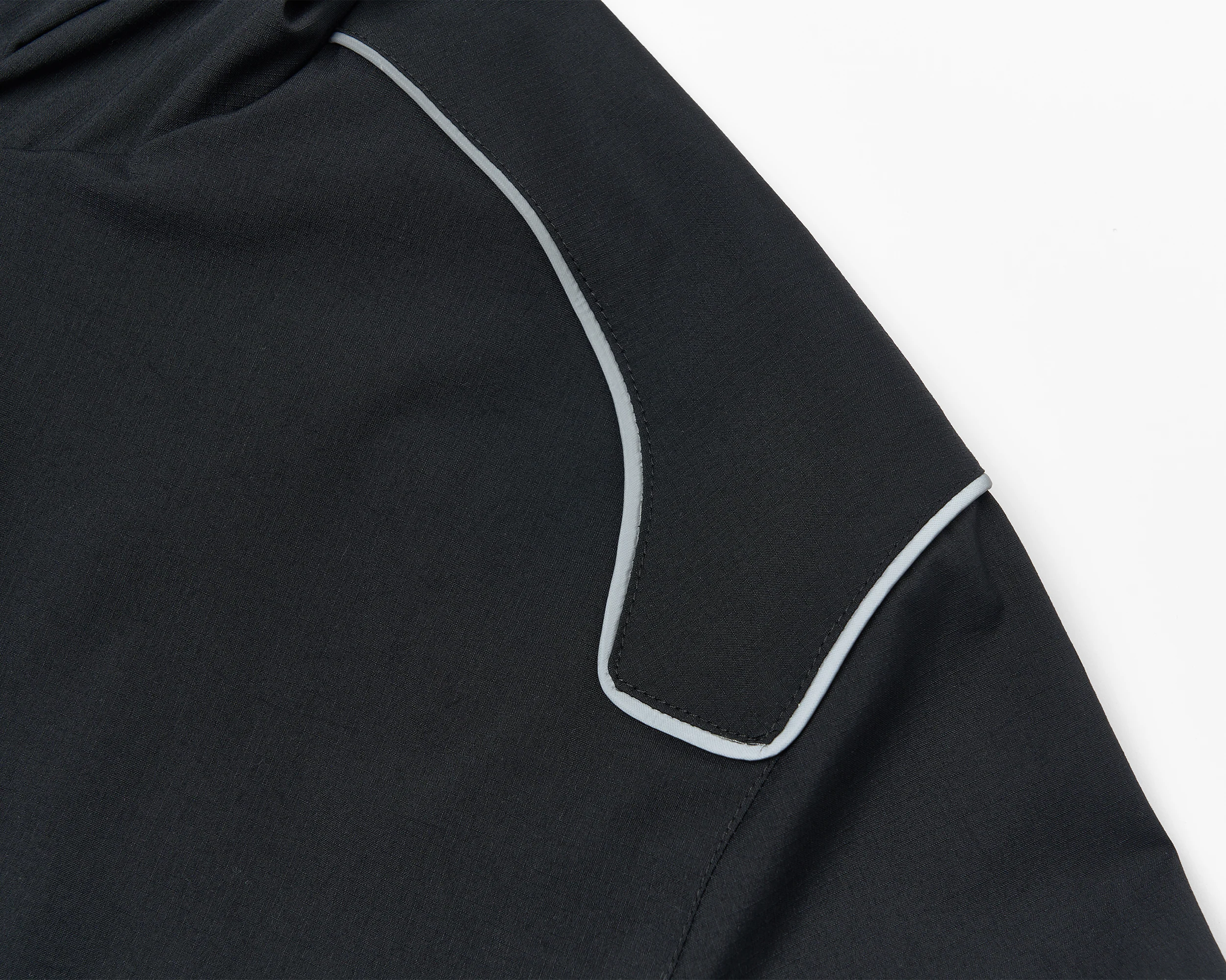 SAVAGEGROWTHWORLD Embroidered Logo Piped Hooded Jacket