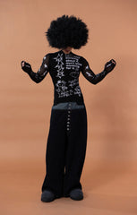 CLP Full-Print Graffiti Mesh Long-Sleeve Tee