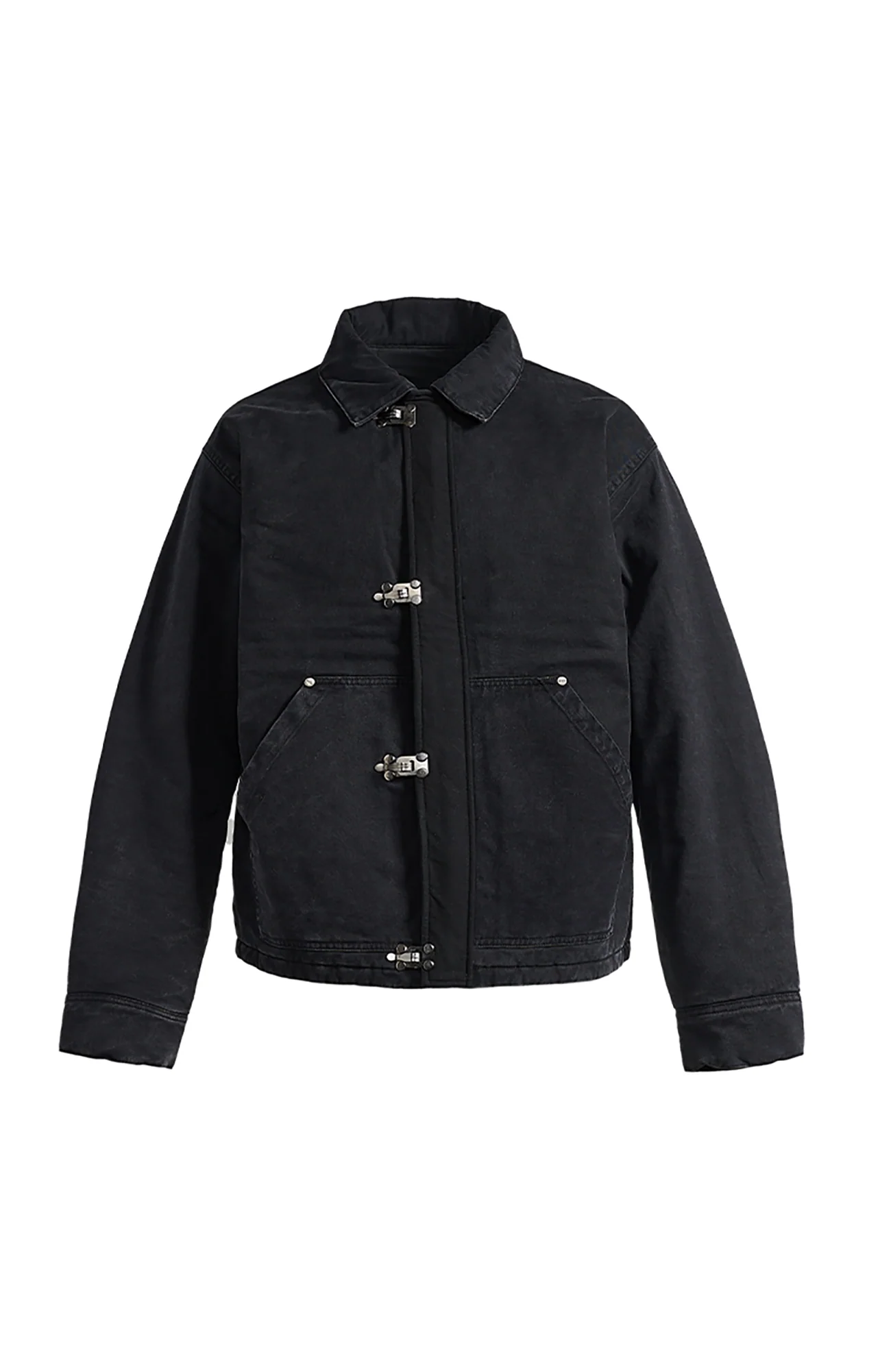 PMW Washed Cotton Buckle-Front Jacket