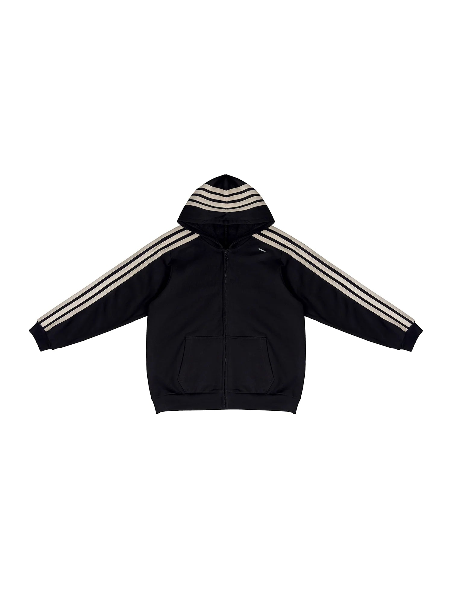 MIICHOUS Essential Stripe Zip-Up Hoodie
