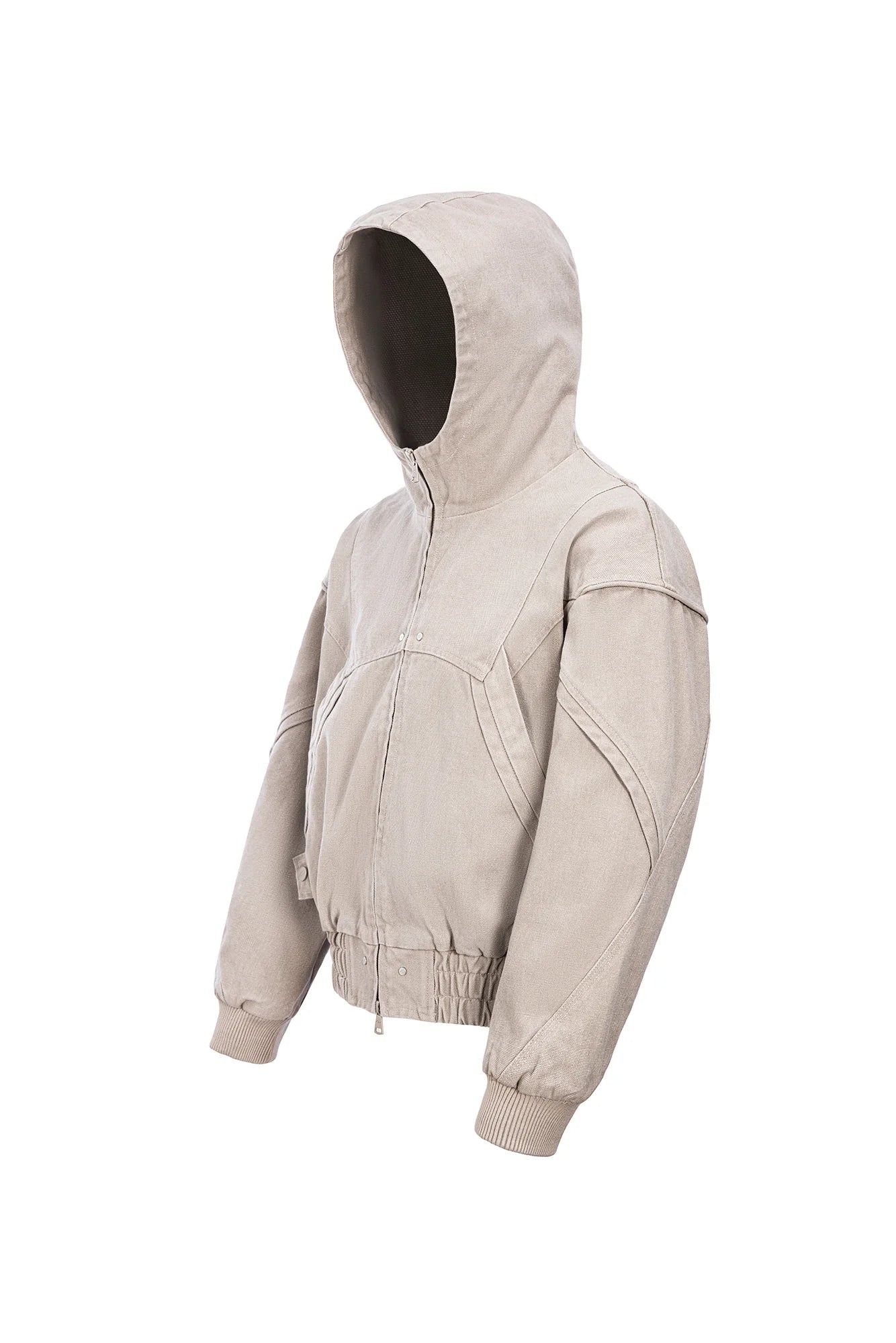 CATSSTAC Structured Panel Studded Hooded Jacket