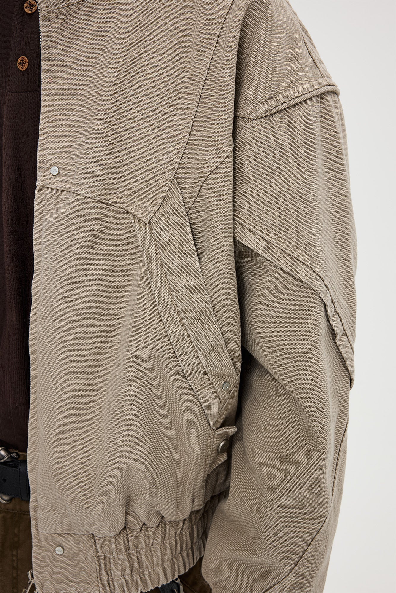 CATSSTAC Structured Panel Studded Hooded Jacket