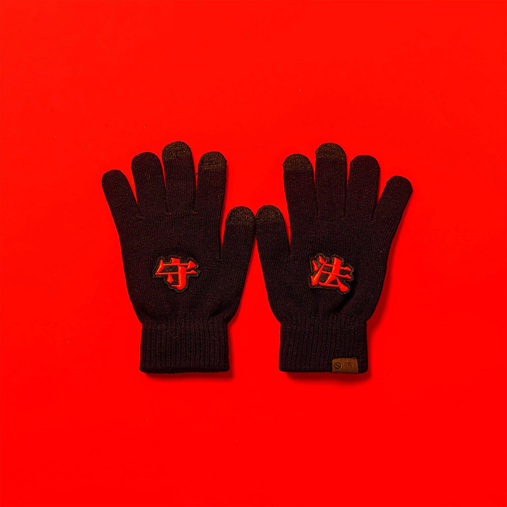 OSCILL Embroidered Knit Gloves