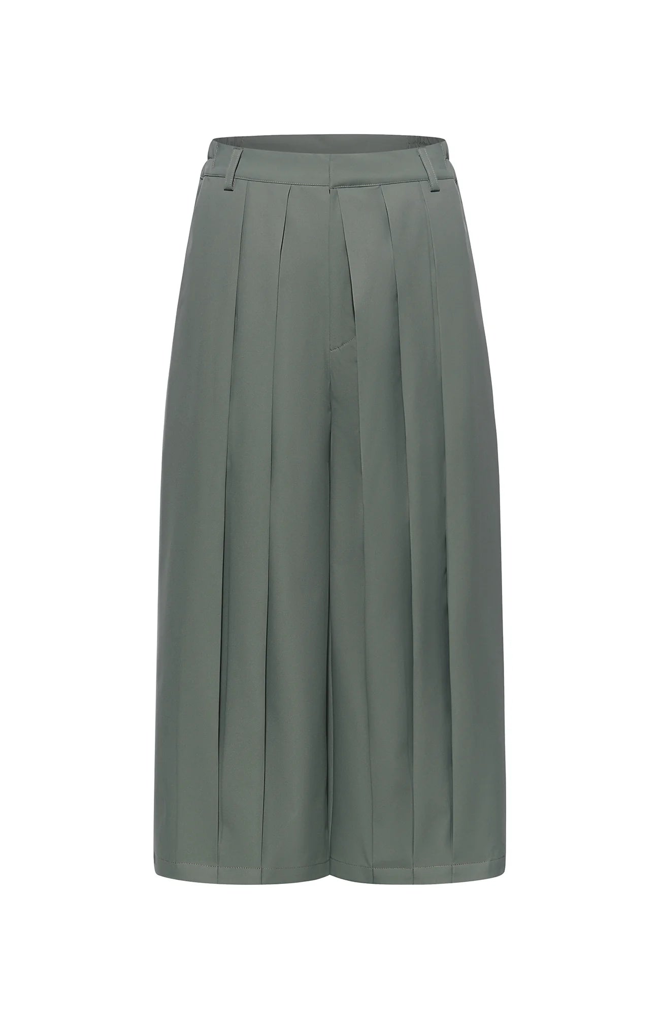 7440 37 1 Oversized Triple-Pleat Cropped Trousers