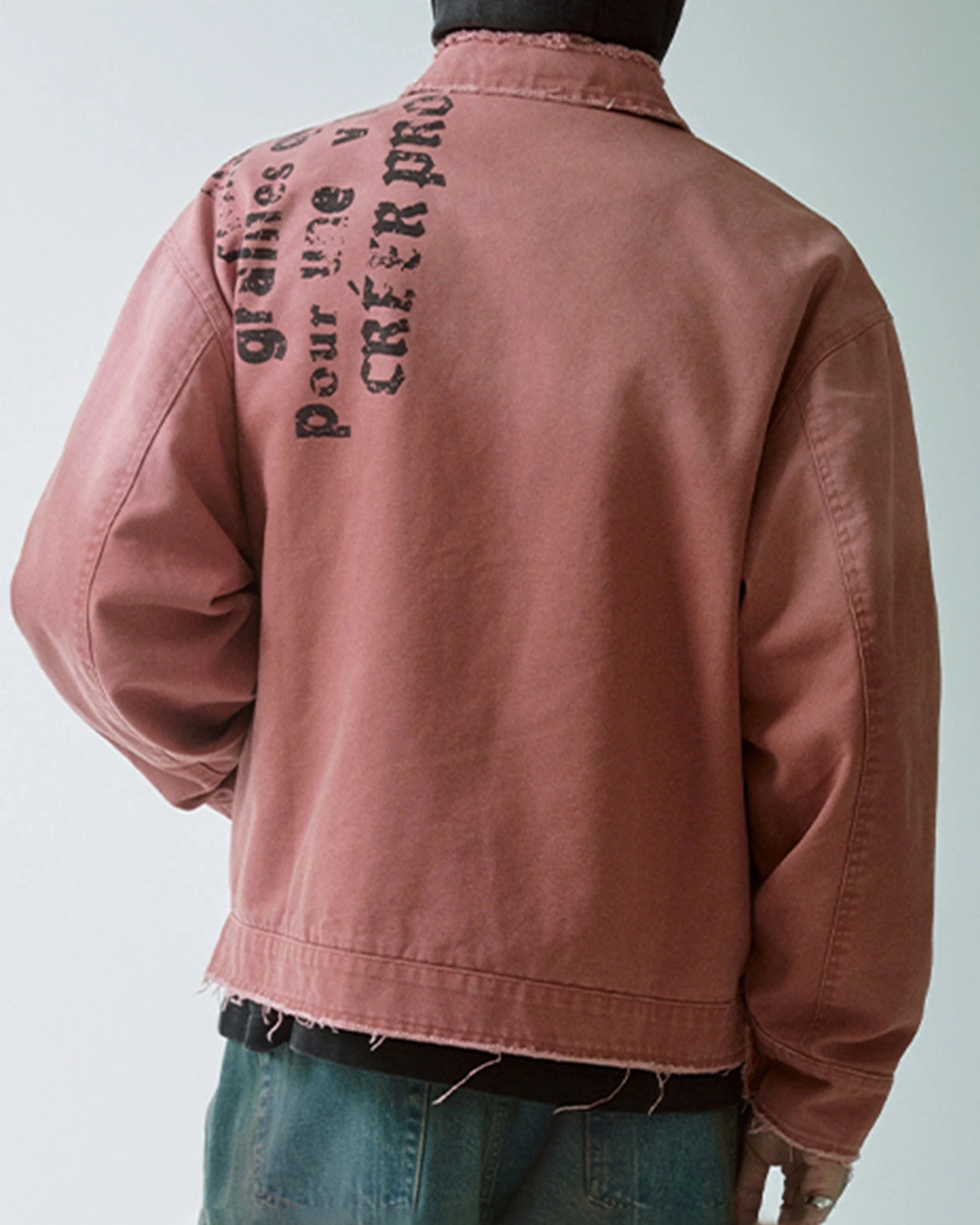 F2CE Distressed Badge Patchwork Jacket