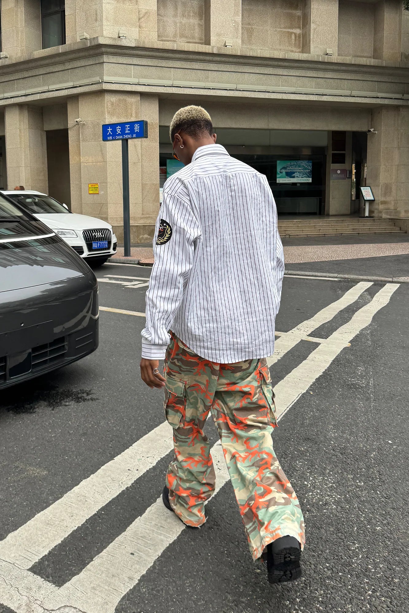 STEEPC Camo Wide-Leg Cargo Pants