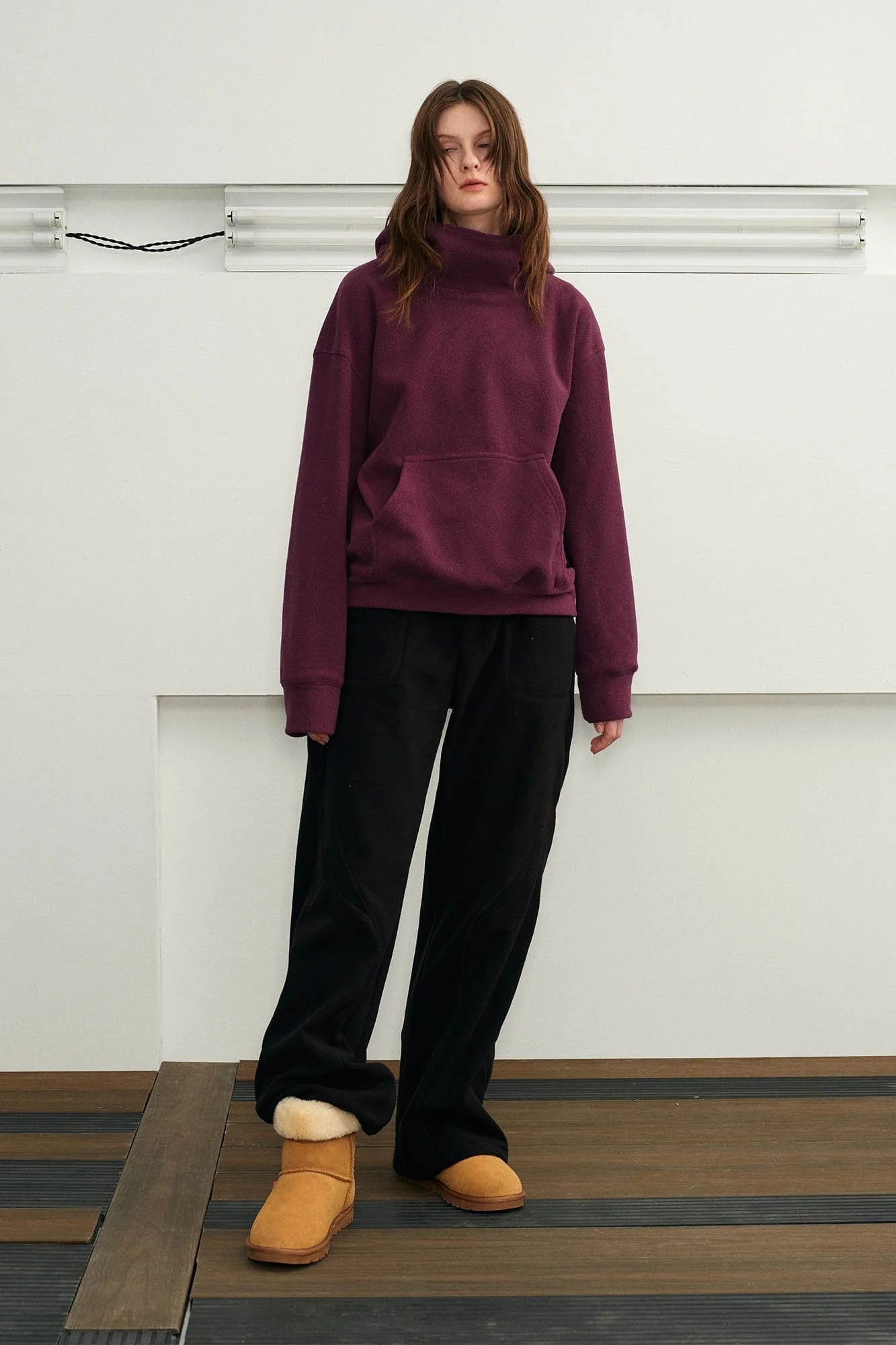 KREATE Curved Seam Thermal Wide-Leg Pants