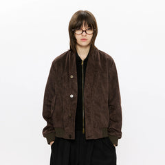 KREATE Faux Layered-Look V-Neck Jacket
