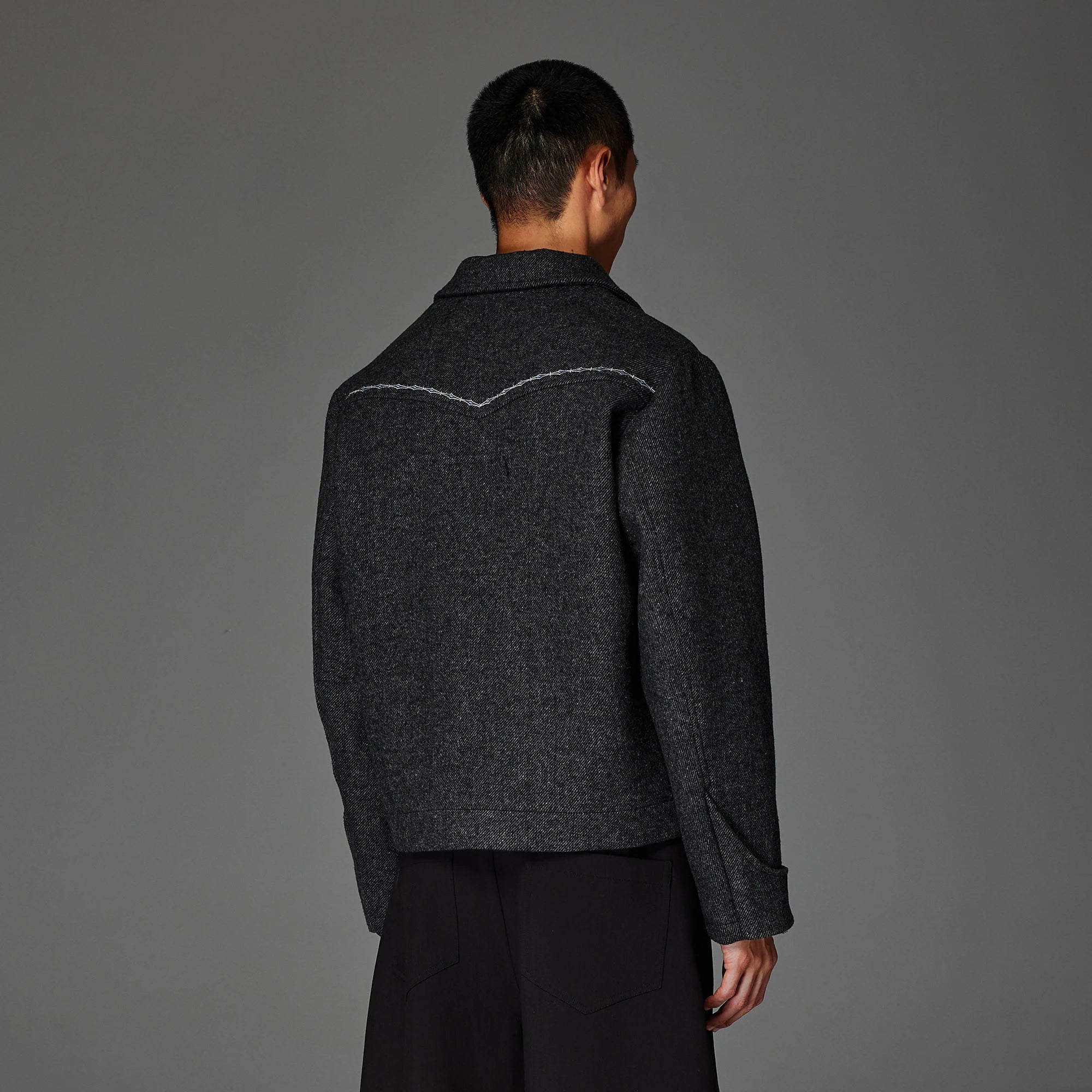 CATSSTAC Contrast-Stitched Wool-Blend Jacket