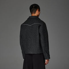 CATSSTAC Contrast-Stitched Wool-Blend Jacket