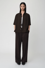 OPICLOTH Modern Pleats Wool-Blend Straight-Leg Pants