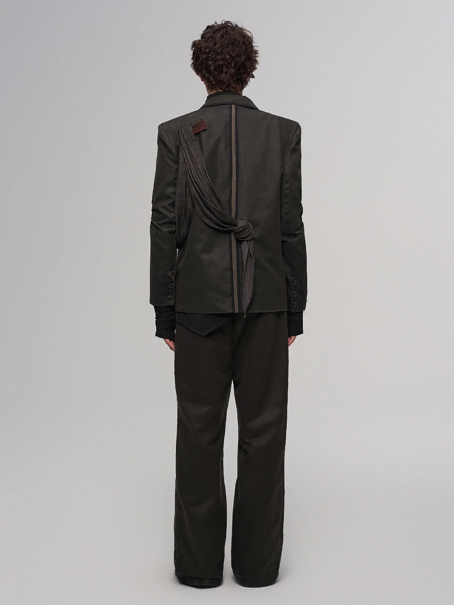 ILNya Nieternite Nifutur Asym Double Waistband Wide-Leg Trousers