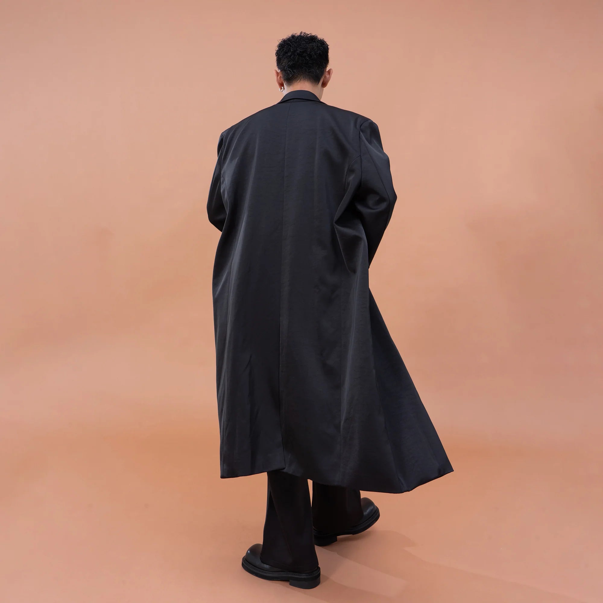 CLP Satin Padded Drape Coat