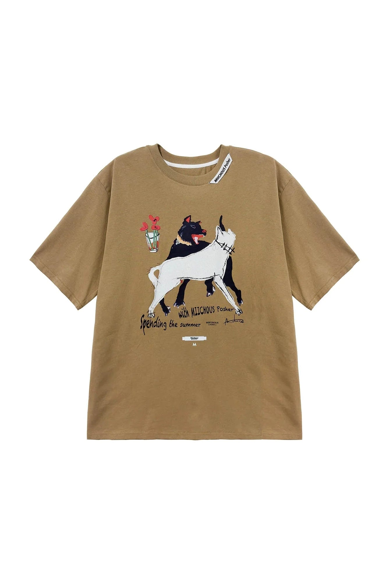 MIICHOUS Dancing Dogs Graphic T-Shirt