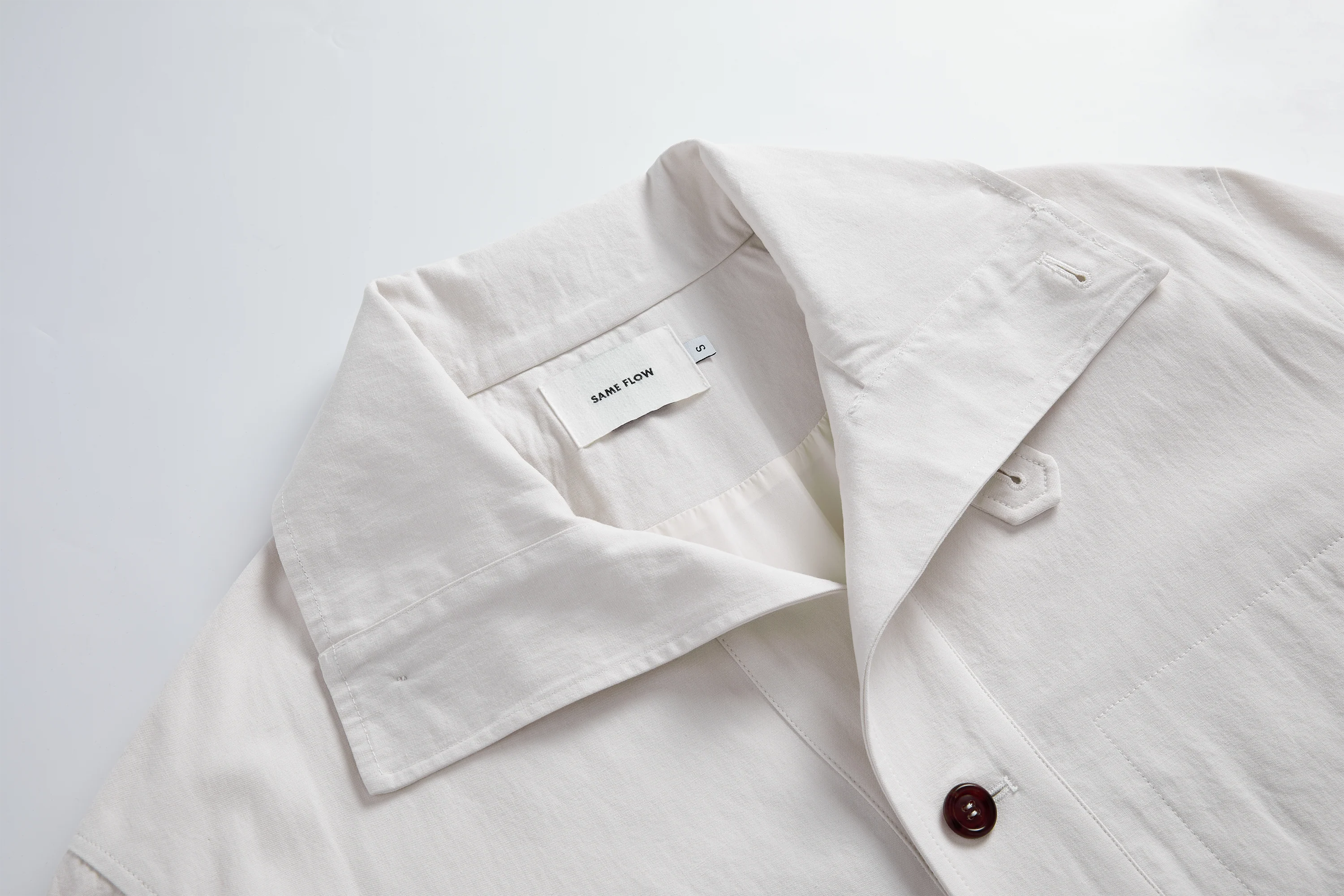 SAME FLOW Stand-Collar Drawstring-Waist Jacket