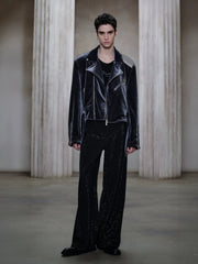 FACEONLAB Velvet Metal Epaulettes Jacket