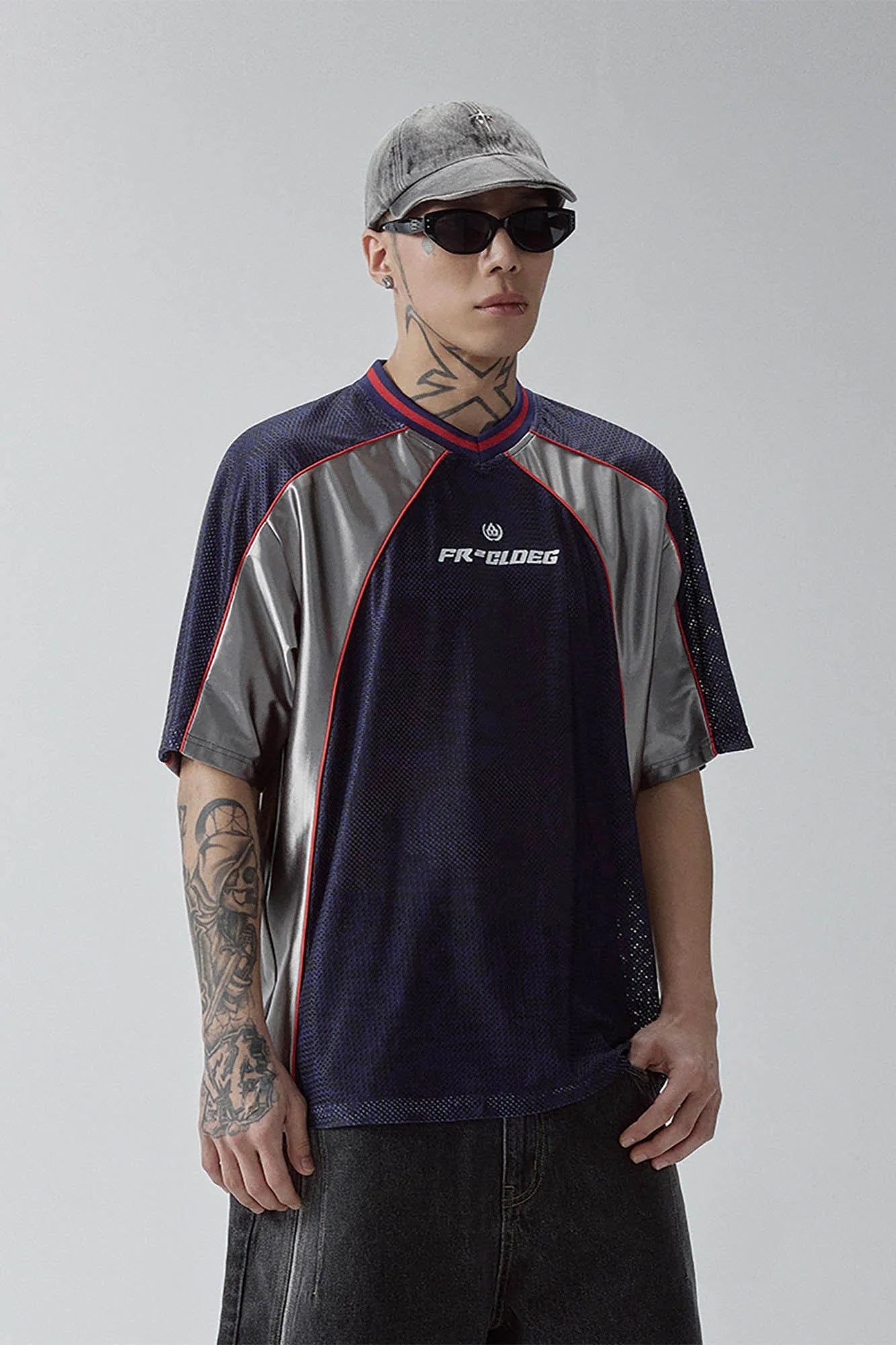 F2CE Mesh Contrast-Panel Quick-Dry Jersey