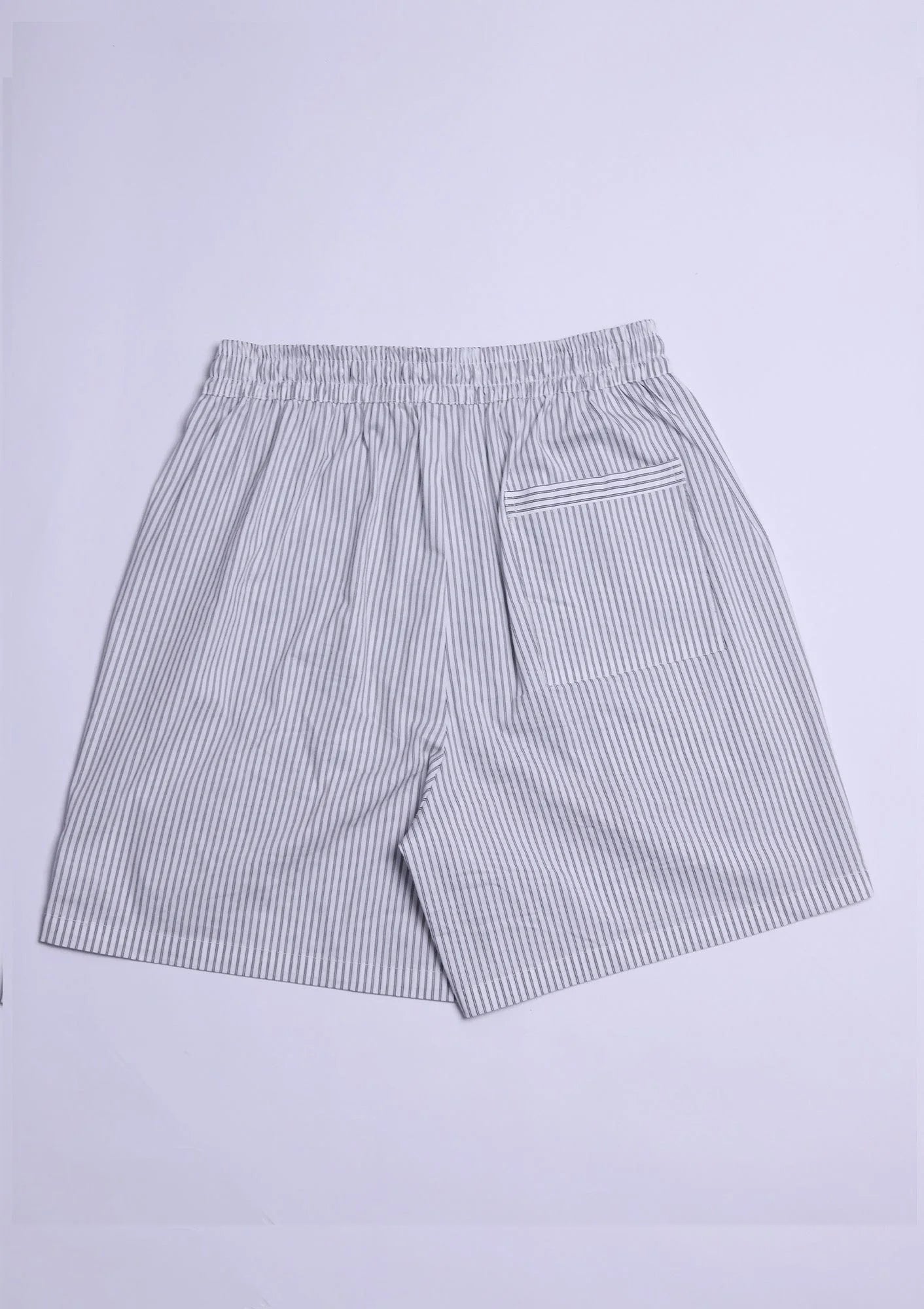 KADAKADA Stripe Slogan Graphic Lounge Shorts