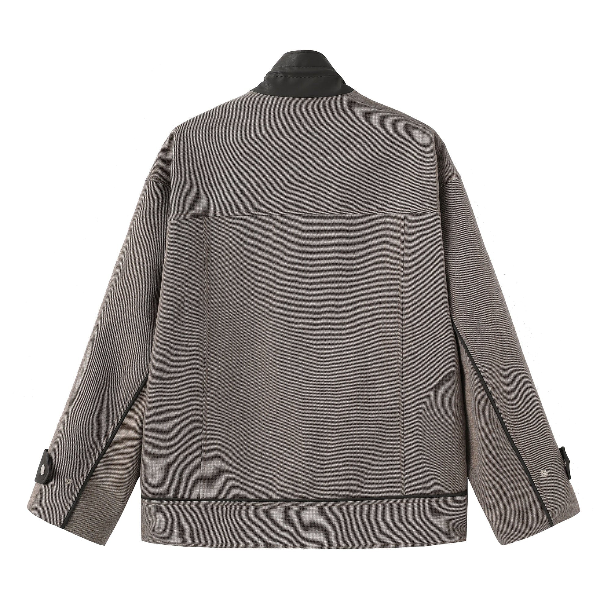 ORAL UTOPIA Multi-Pocket Drawstring Barn Jacket