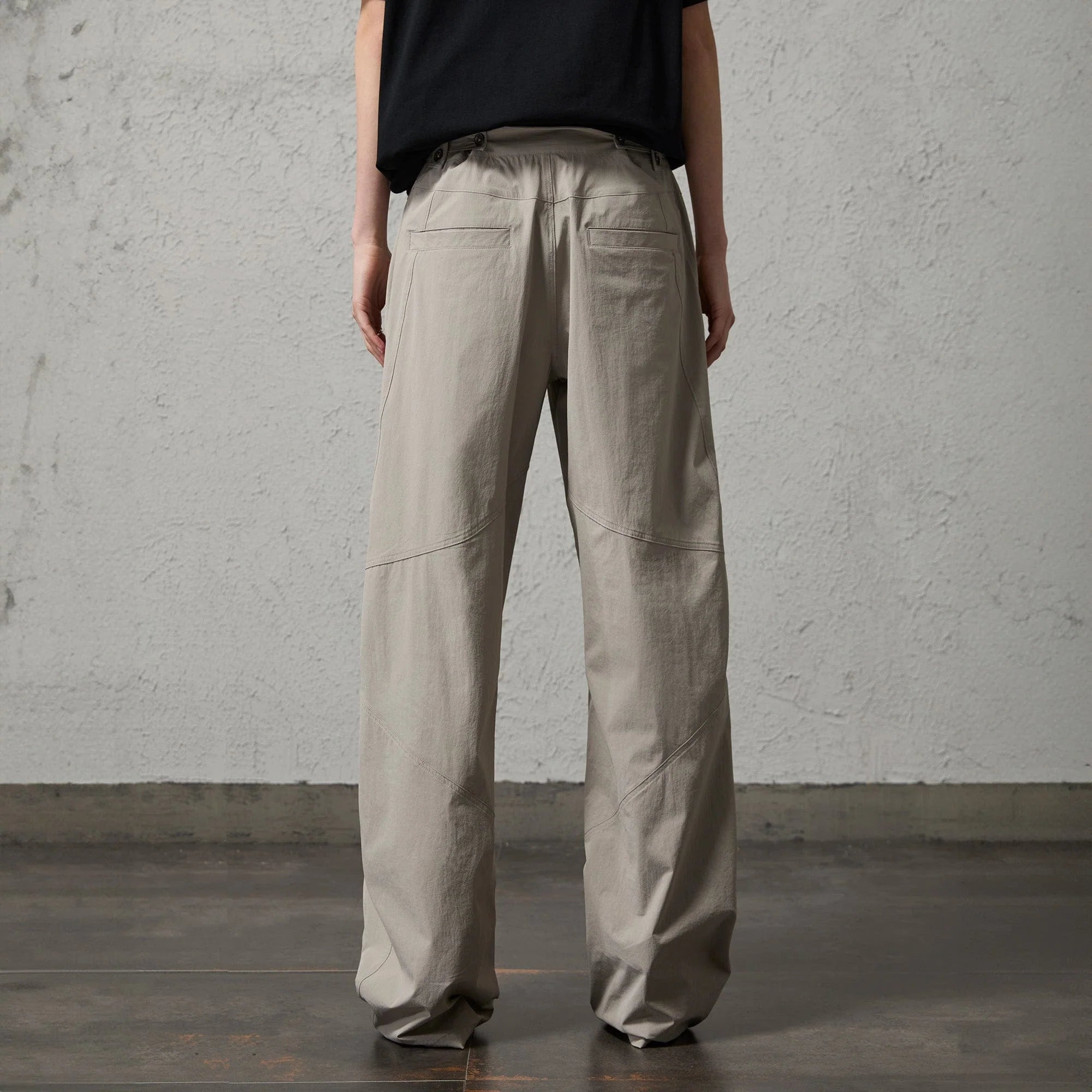 ORGANIC EMOTION Retro Spliced Curved Pants
