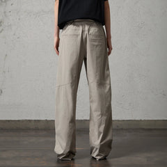 ORGANIC EMOTION Retro Spliced Curved Pants