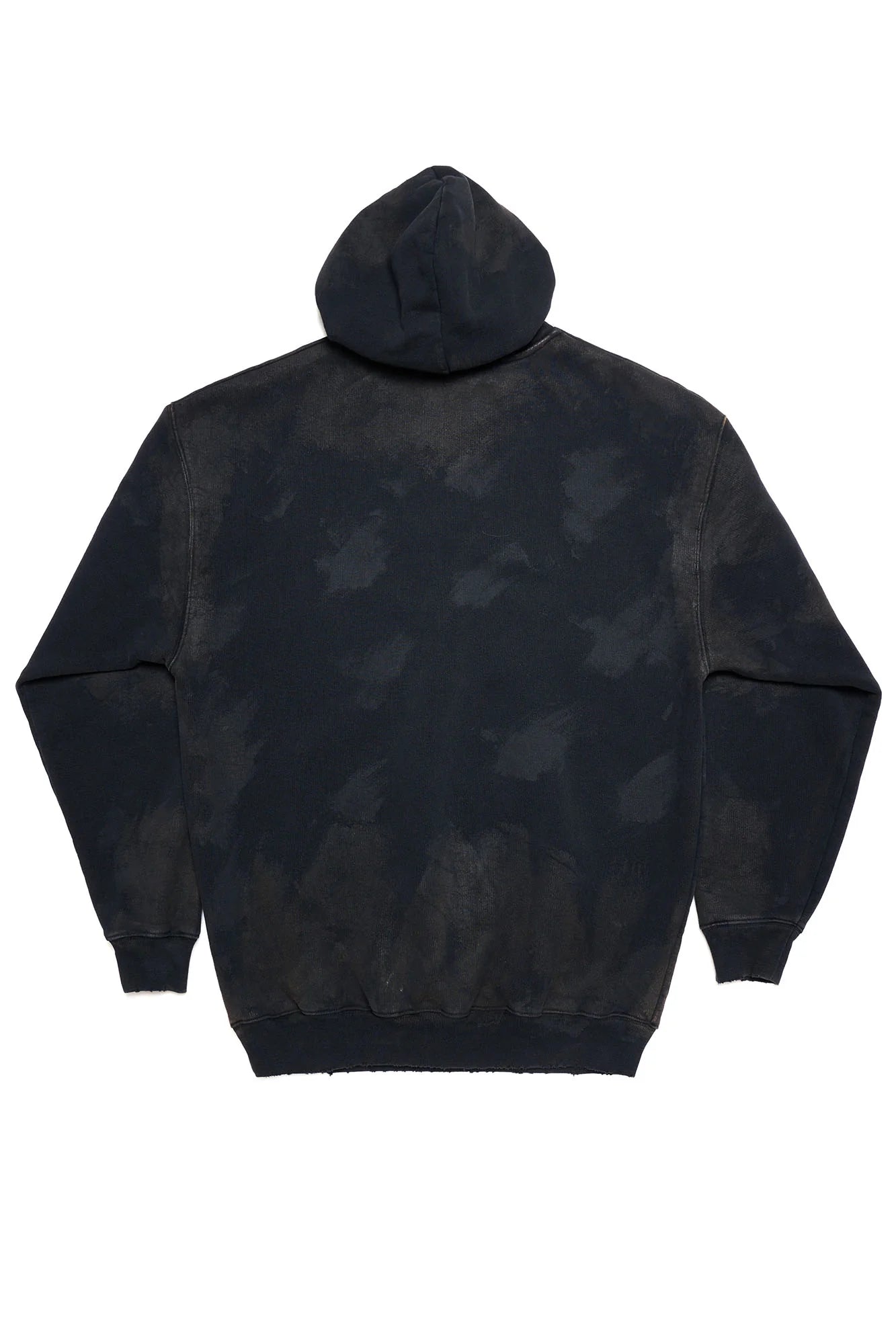 ULIPERY LOGO Mud-Wash Frayed Hoodie