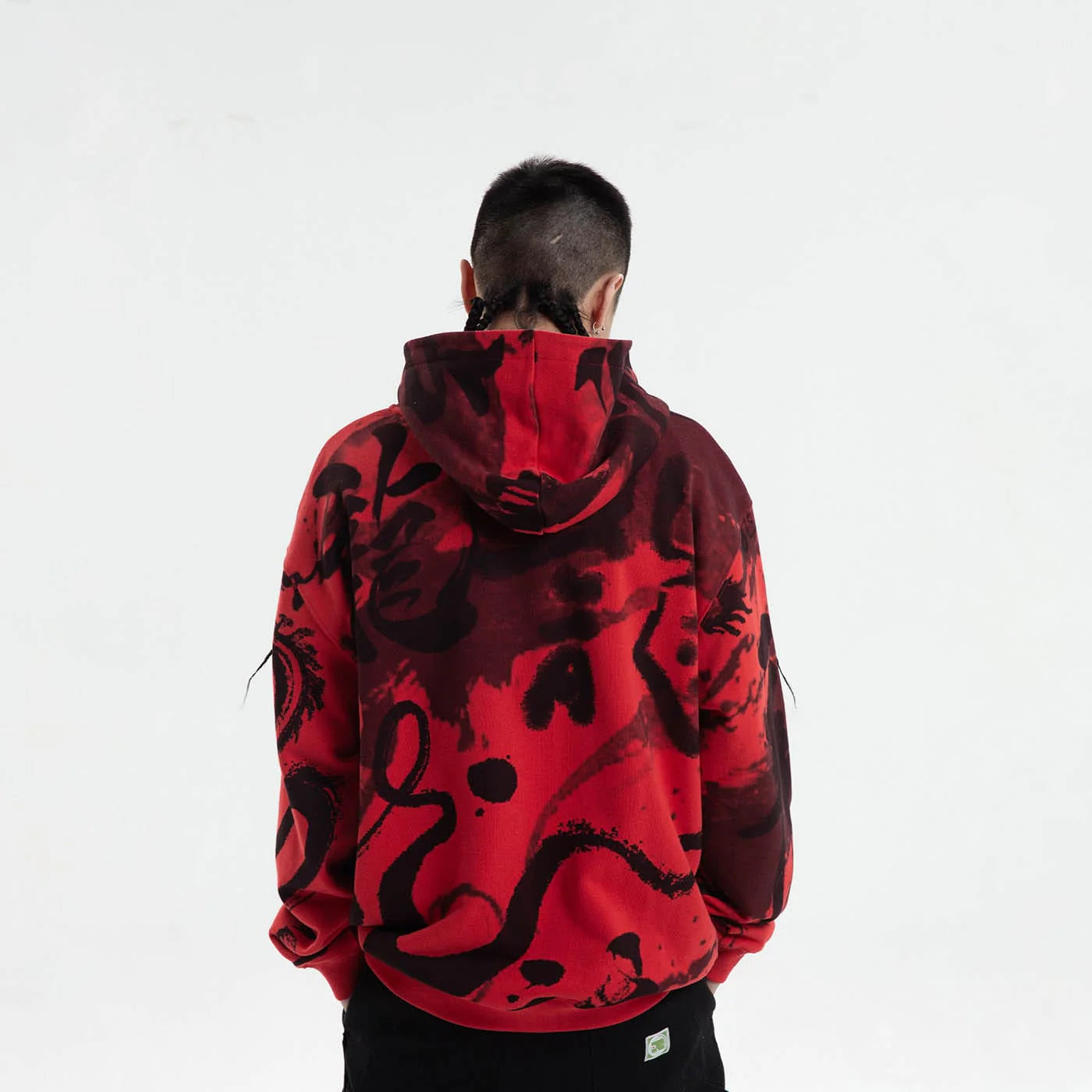 RTVG Calligraphy Full-Print Zip-Up Hoodie