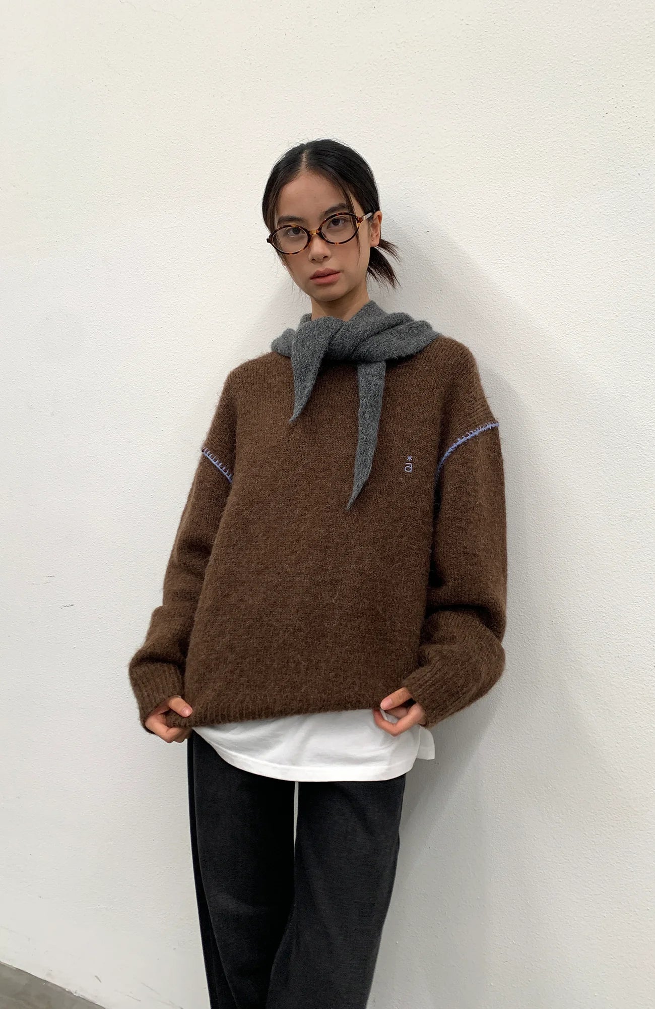 ROARINGWILD A ARCH Chunky Wool-Blend Knit Pullover