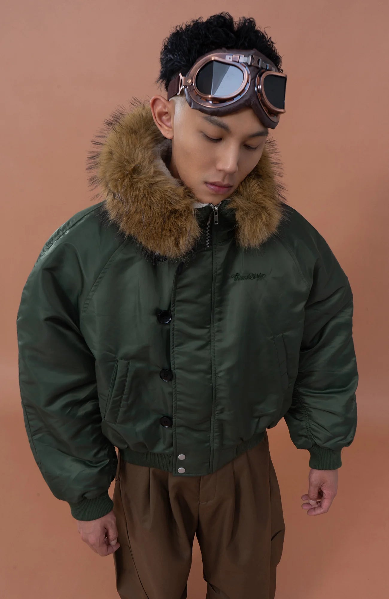 CLP Faux Fur Collar Puffer Parka