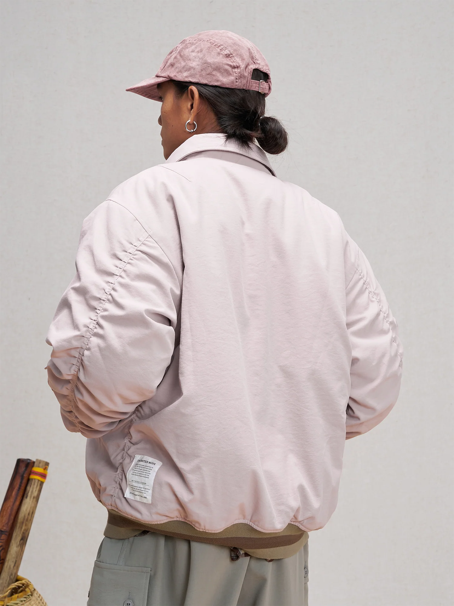 UNLIMITED MOTE Asym Utility Padded Bomber Jacket