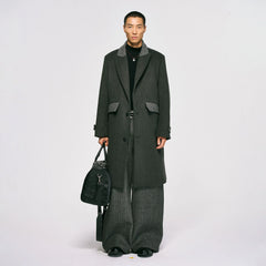 CATSSTAC Detachable Down Liner Wool-Blend Overcoat