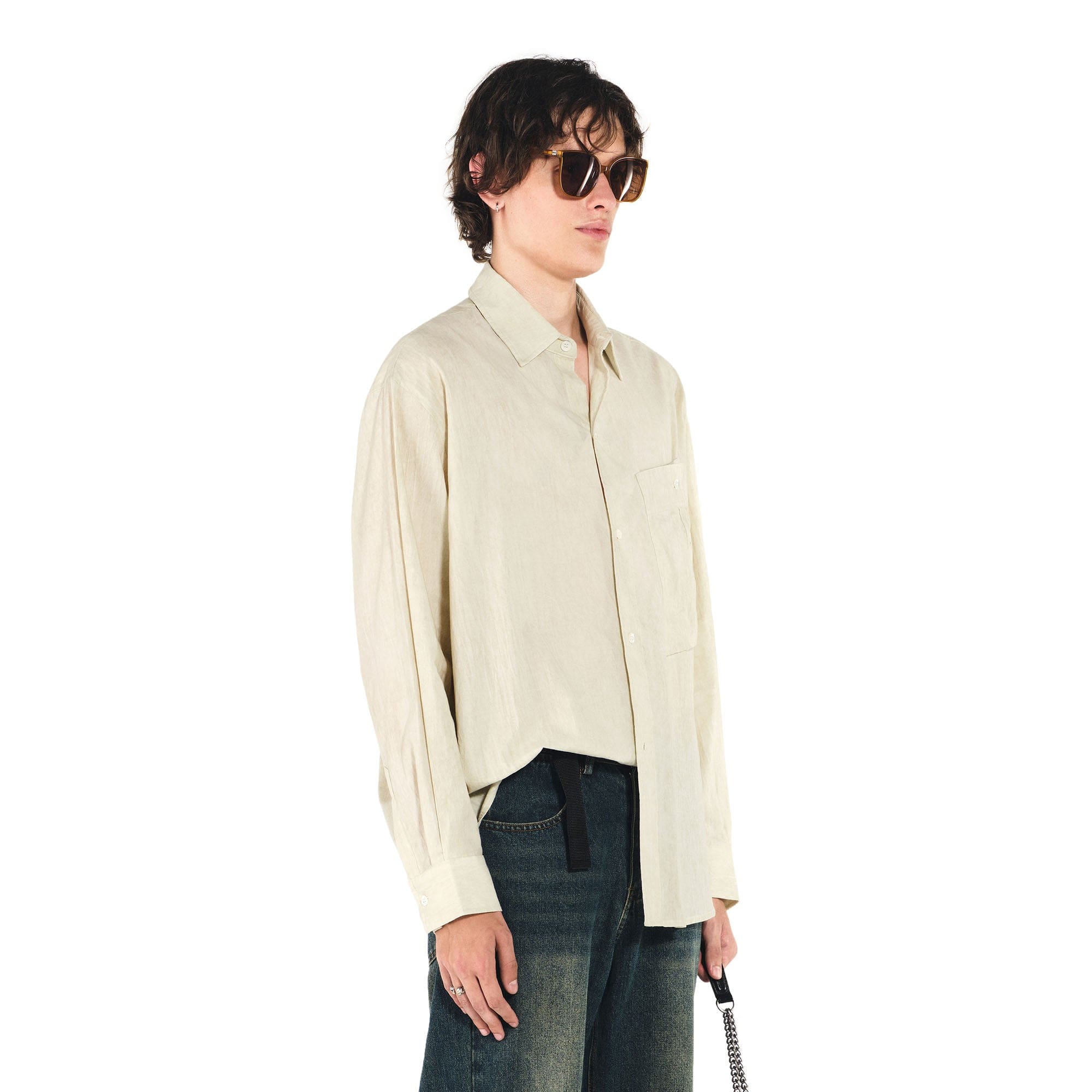 OVERLAPS Essential Crinkled Pocket Shirt