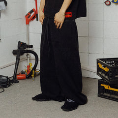 FVVO Distressed Embroidered Drawstring Sweatpants