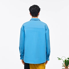 OVERLAPS Essential Embroidered Oversized Shirt