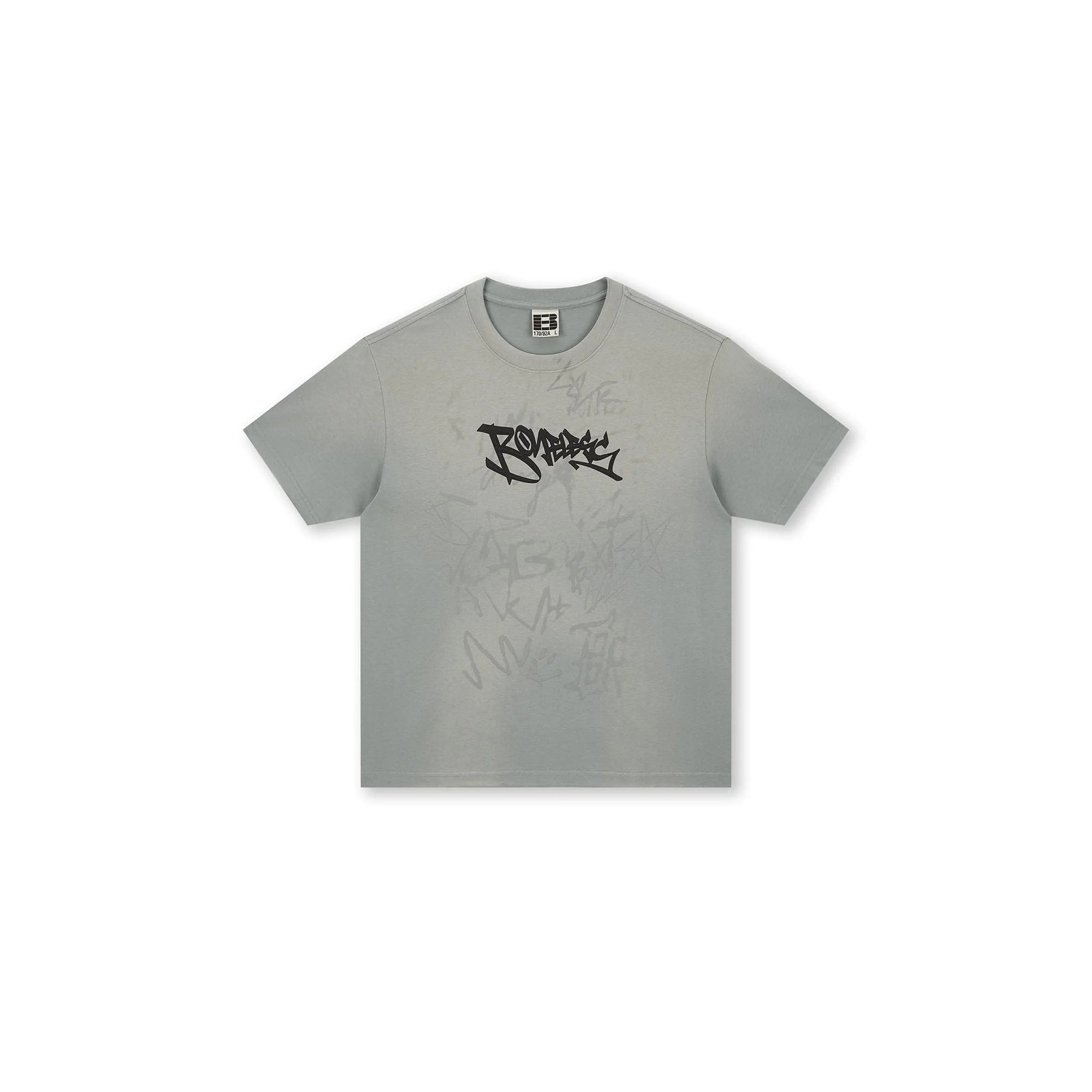 BONELESS Graffiti Distressed Washed T-Shirt