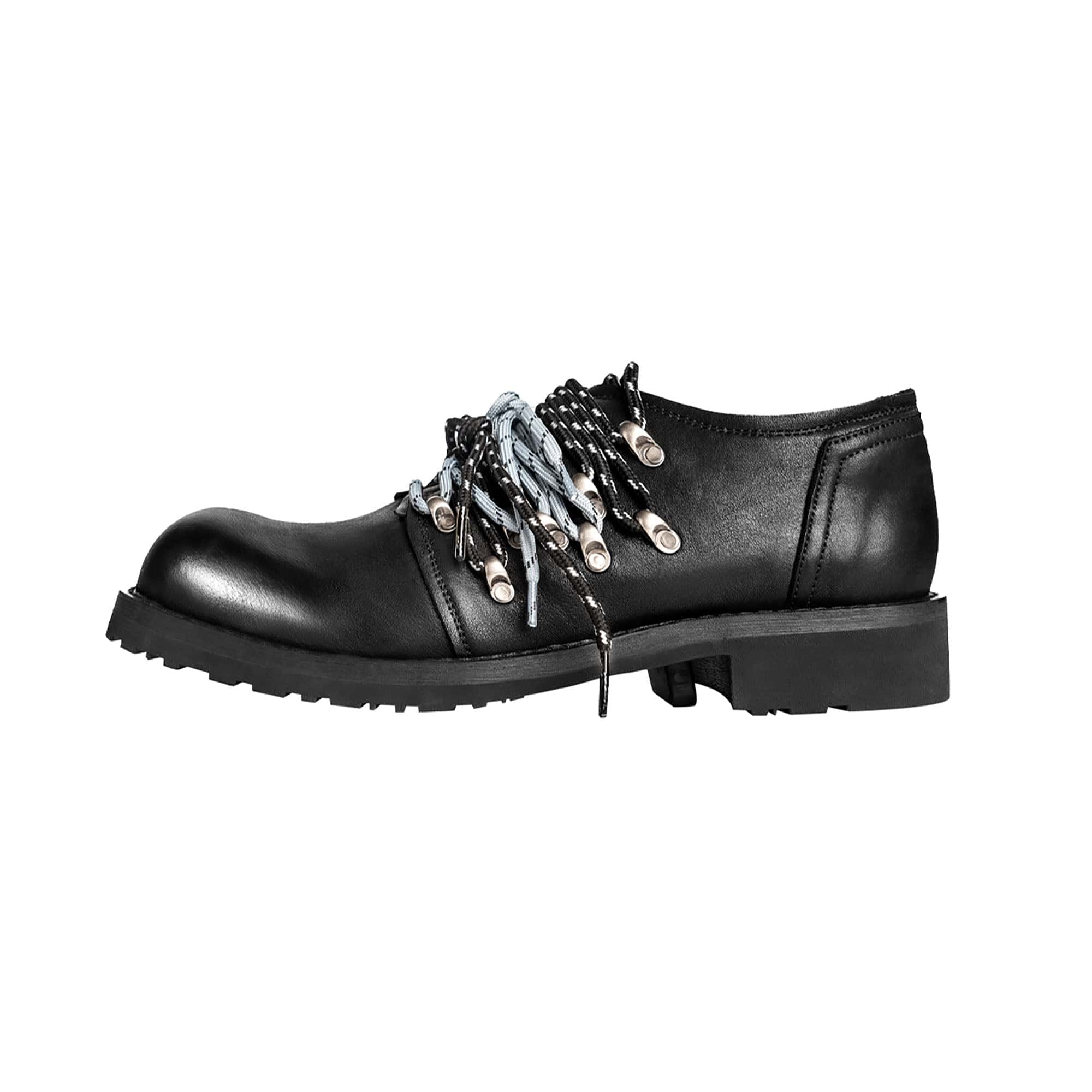 REWRITE Contrast Rope-Laced Leather Derby Shoes