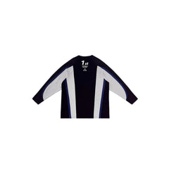 MIICHOUS Contrast Spliced Racing UV Protection Long-Sleeve Tee