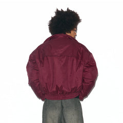 TRECLUB Modern High-Neck Cropped Down Jacket