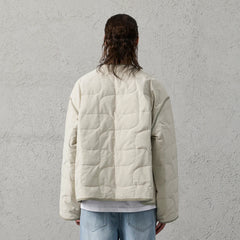 ORGANIC EMOTION Quilted Snap-Front Down Jacket