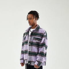 BONELESS Mohair Plaid Jacket
