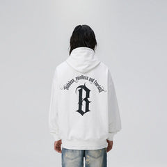 BONELESS Gothic Slogan Hoodie
