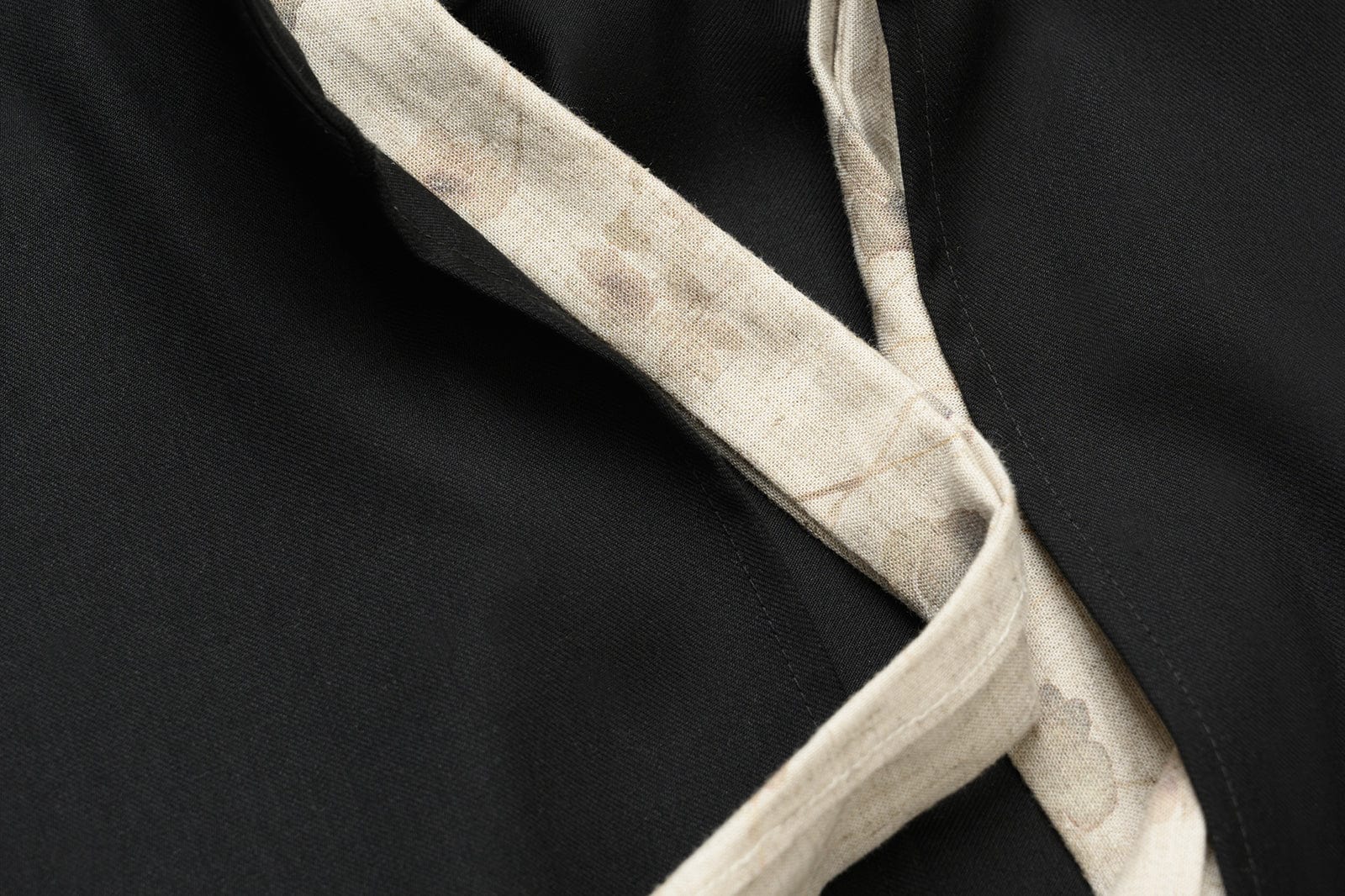 OKAYTHXBYE Multi-Wear Floral Scarf Mandarin Collar Shirt