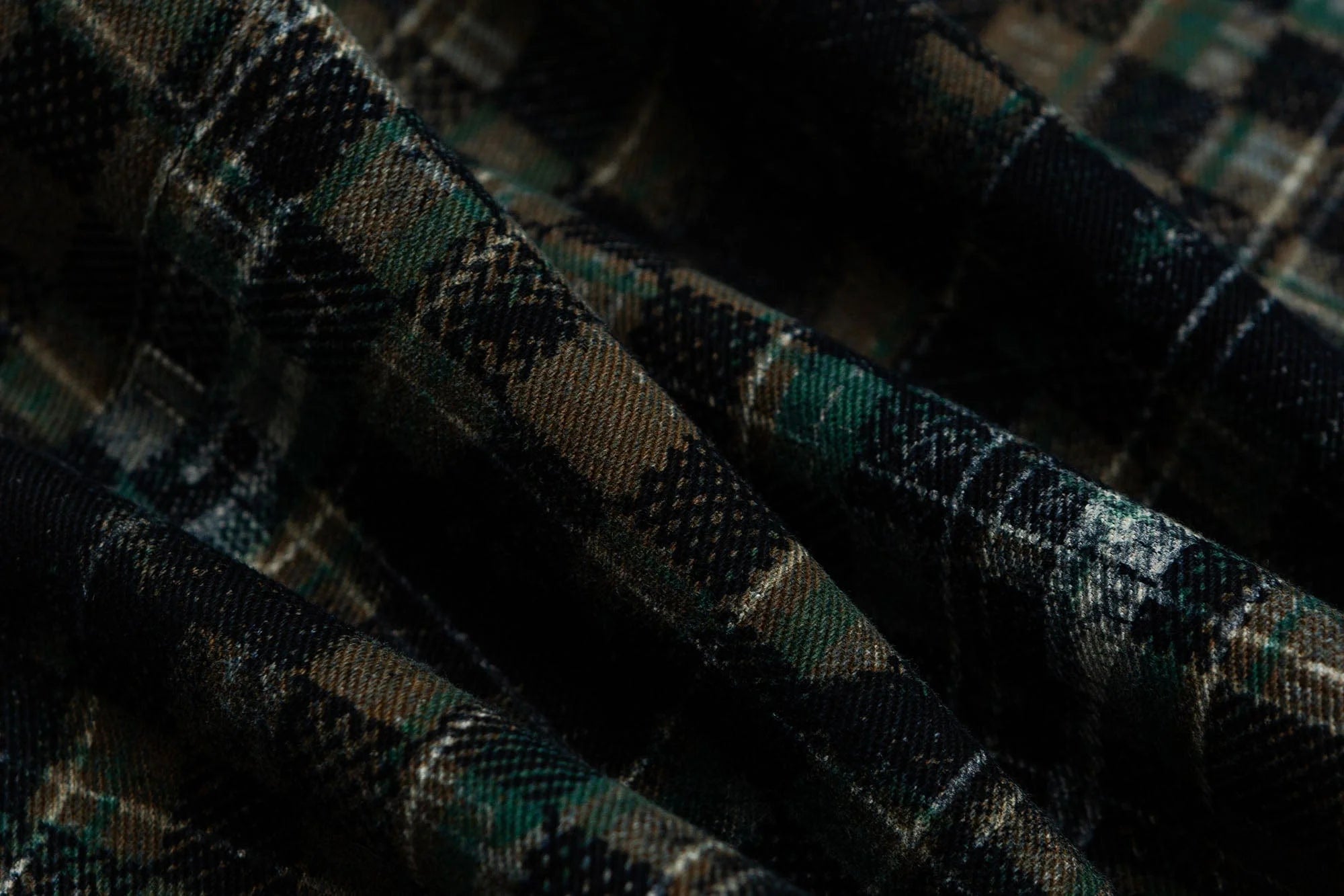 ME DA IGUAL Tie-Dye Washed Camo Checks Elastic Pants