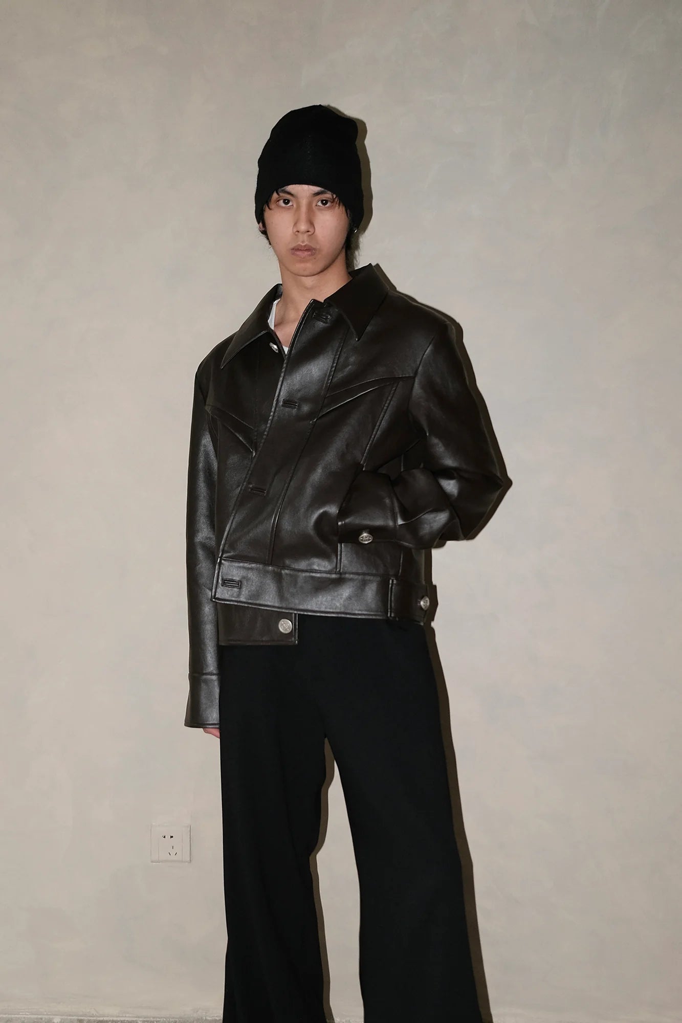 IN EXISTENCE Essential Paneled PU Jacket